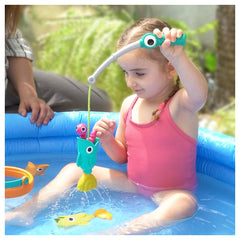 Yookidoo - Catch 'N' Sprinkle Fishing Set Bucket - Badewannenspielzeug - 18 Monate+ - YKD40280