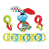 Yookidoo - Clips, Rattle 'N' Links Hundespielzeug Set - Baby Aktivspielzeug - 0M - YKD40152