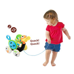 Yookidoo - Ziehender Pfeifender Duck - Schiebe - & Ziehspielzeug - 12 Monate+ - YKD40129