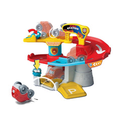 Baby-Clementoni - Feuerwache - Spielzeug-Rennauto- und -Schienensets