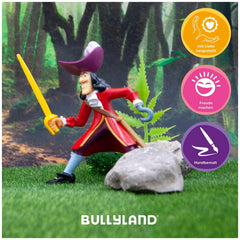 Bullyland - Disney - Kapitän Hook Spielzeugfigur 10 cm - Peter Pan Abenteuer - Action- und Spielzeugfiguren