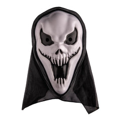 Carnival Toys - Geister-Plastikmaske mit Kapuze für Halloween-Spaß und fantasievolles Spielen - Rollenspiele und Berufsspiele