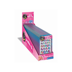 Clementoni - Crazy Chic Klebende Glitzer-Nägel - Makeup