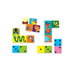 Clementoni - Domino-Zahlen-und-Tiere - Brettspiele