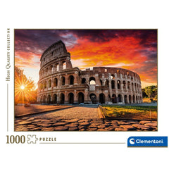 Clementoni Hochwertige Kollektion - Römisches Kolosseum Sonnenuntergang 1000 Teile Puzzle
