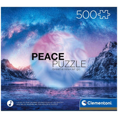 Clementoni Peace - Hellblaue 500 Teile Puzzles