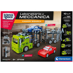 Clementoni - STEM-10-in-1-Mechanik-Lkw-Bau-Set-Spielzeug