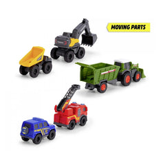 Dickie - Volvo Mikrofahrzeug-Set - Spielzeugfahrzeuge