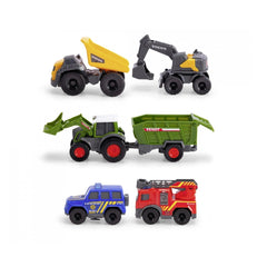 Dickie - Volvo Mikrofahrzeug-Set - Spielzeugfahrzeuge