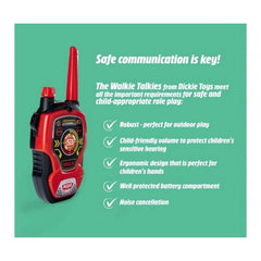 Dickie - Walkie Talkie Fun With Noise Cancellation 2.4 Ghz Outdoor Play Equipment