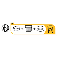 EULENSPIEGEL 6 Pearlescent Colors Metal Palette with Brush on a yellow background featuring white text and icons.