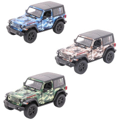 Gollness - Jeep Wrangler Camouflage 2018 Die-Cast Modell 1-34 - 12,5 cm - Spielzeugfahrzeuge