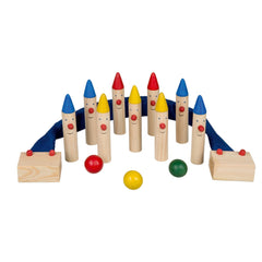 Happy People - Bowling Game 16 X 3 Cm Wood 13 Pcs
