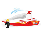 Lena - BOAZZ Feuerboot mit Pumpe 36 cm - Spielzeuge