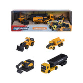 Majorette - Volvo Construction 4-teiliges Set - Spielzeugfahrzeuge