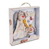 NICI - Guardian Bunny Comforter and Rattle Ring - Baby Activity Toys