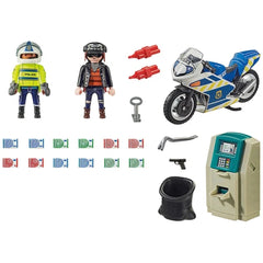 Playmobil City Action Polizei Motorradverfolgung des Geldräubers - 70572