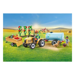 Playmobil Mein Leben Traktor mit Anhänger und Wassertank - 71442