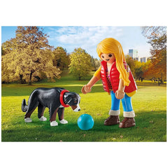 Playmobil - Woman-with-Mountain-Dog - Toy-Playsets