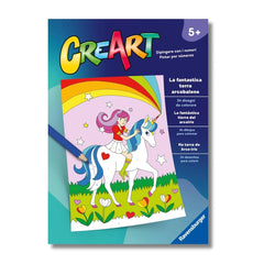 Ravensburger - CreArt-Creative-Colouring-Book-Magic-Rainbow-Land-Arts-Crafts