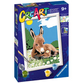 Ravensburger - Creart Little Donkey - Painting By Numbers - Arts & Crafts