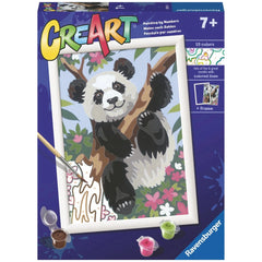 Ravensburger - Creart Verspielter Panda - Malen nach Zahlen - Kunst & Handwerk