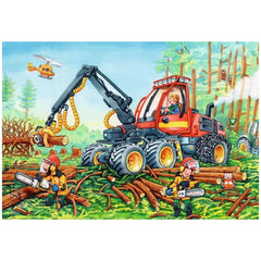 Ravensburger - Bagger und Forsttraktor - 2x24 Teile - Puzzles