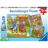 Ravensburger - Ritterturnier im Mittelalter - 3x49 Teile - Puzzles