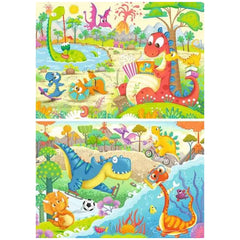 Ravensburger - Meine Lieblingsdinosaurier - 2x12 Teile - Puzzles