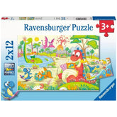 Ravensburger - Meine Lieblingsdinosaurier - 2x12 Teile - Puzzles