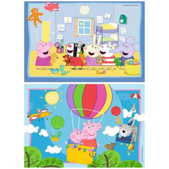 Ravensburger - Peppa Pig - Peppas Abenteuer - 2x12 Teile - Puzzles