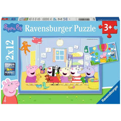 Ravensburger - Peppa Pig - Peppas Abenteuer - 2x12 Teile - Puzzles