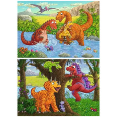 Ravensburger - Spielende Dinosaurier - 2x24 Teile - Puzzles