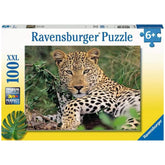 Ravensburger - Vio der Leopard - 100 Teile - Puzzles