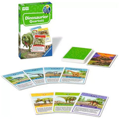 Ravensburger - Wieso? Weshalb? Warum? Dinosaurier Quartett - Brettspiel - Deutsche Ausgabe