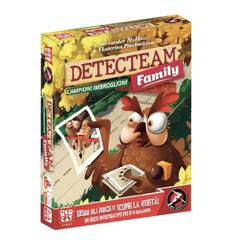 Red Glove - Detecteam: Campioni Imbroglioni Cooperative Investigation Board Game for Kids & Families Ages 7+ - Woodland Animal Racing Mystery Puzzle Card Game for 1-4 Players with 44 Indizio Cards - RG20801 - Italian Edition