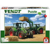 Schmidt Spiele - Fendt 724 Vario, Fendt 716 Vario mit Frontlader Cargo 4x85 100 Teile - Puzzles