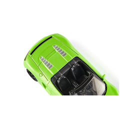 Siku Audi R8 Spyder toy car in glossy green with black wheels and silver accents, featuring clear plastic windows.