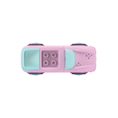 Siku's Betty Blinky toy car features a vibrant pink and purple design with a smooth plastic surface and playful star details.
