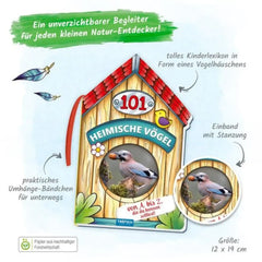 TROTSCH Knowledge Book features a vibrant illustration of a birdhouse with a blue-headed bird perched outside.