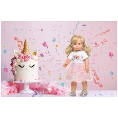Einhornkleid Hannah Größe 35-45 cm - Puppenspielsets und Spielzeugfiguren