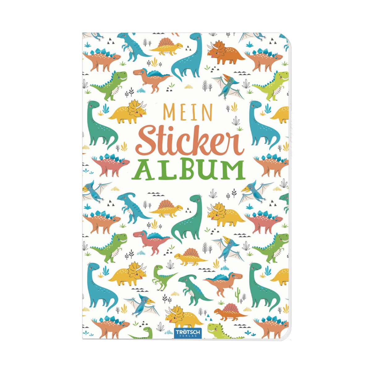 Trötsch Verlag - Bücher - Mein Stickeralbum Dino - Dinosaurier-Thema - 3 Jahre - Lernspielzeug