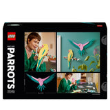 LEGO Art The Fauna Collection – Macaw Parrots, Wall Artwork for Living Room Decoration, Home Office Décor Idea, Bird-Themed Arts and Crafts Set for Adults, Gifts for Women, Men, Her or Him 31211
