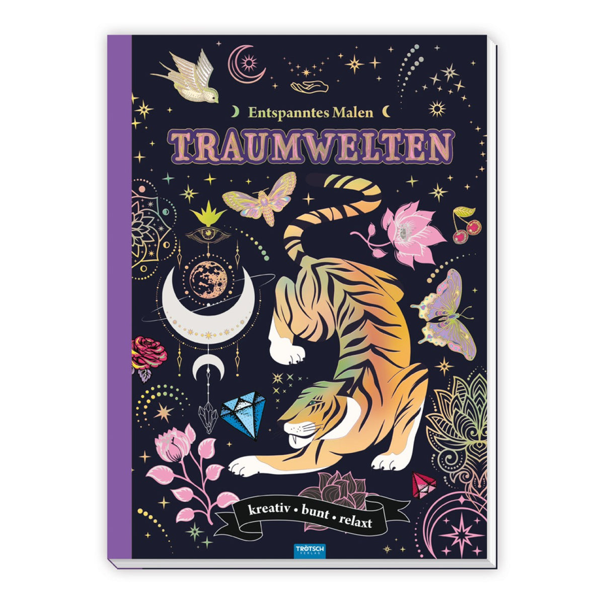 Trötsch Verlag - Bücher - Entspanntes Malen Traumwelten Malbuch - 6+ Jahre - Entspannung