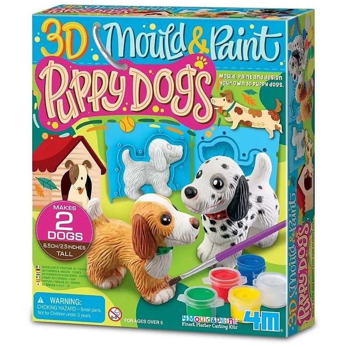 4M - 3D-Form-Mal-Hundewelpen - Basteln & Kunst