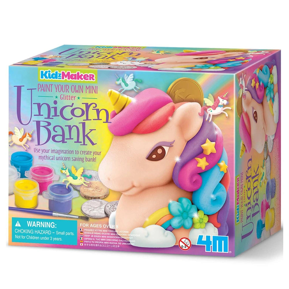 4M - Glitter Unicorn Bank - Basteln - 8+ - Kreativer Spaß - 4M04778