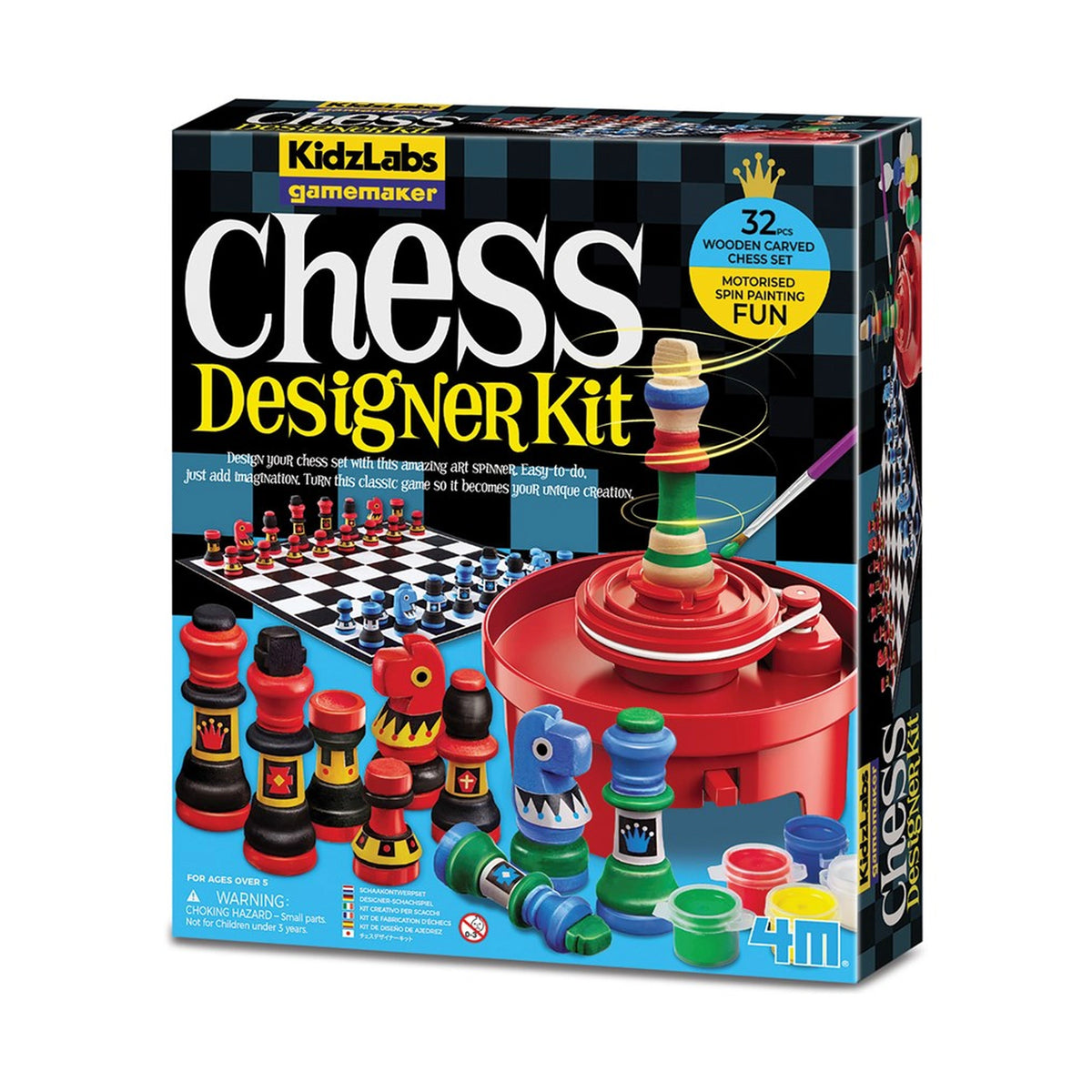 4M - KidzLabs Gamemaker Chess Designer Kit - Arts & Crafts