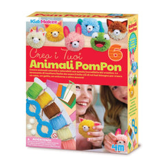 4M - KidzMaker - Mach dein eigenes Pom Pom - Basteln - 5+ - 4M04760