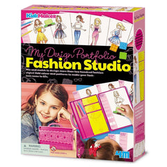 4M - KidzMaker Mein Design Portfolio - Basteln - 5+ - Mode Studio - 4M04720