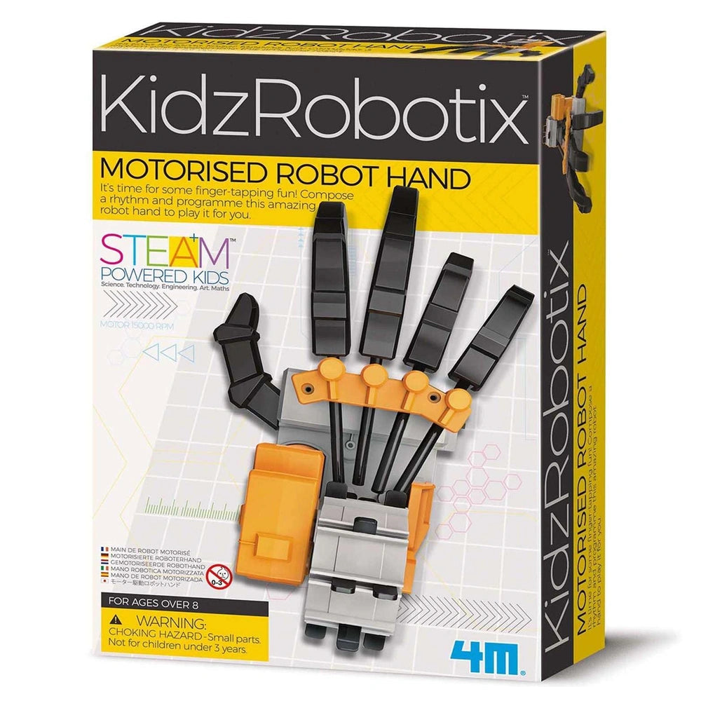 4M - KidzRobotix Motorisierte Roboterhand - Roboter Spielzeug - 8 - Spaß Projekt - 4M03407